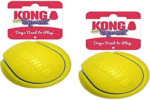 KONG Company 38701213: Squeezz Tennisball Hundespielzeug, Md von KONG