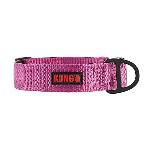 KONG Max HD Hundehalsband, ultra-strapazierfähig, gepolstert, Neopren, Größe M, Rosa von KONG