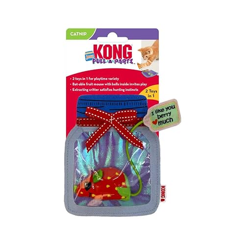 KONG Pull-a-Partz Jamz Katzenminze gefülltes Katzenspielzeug von KONG