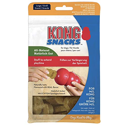 KONG – Snacks – Hundesnacks mit Natürlichen Zutaten (Ideal für KONG aus Kautschuk) – Schinken & Käse – Für Große Hunde von KONG