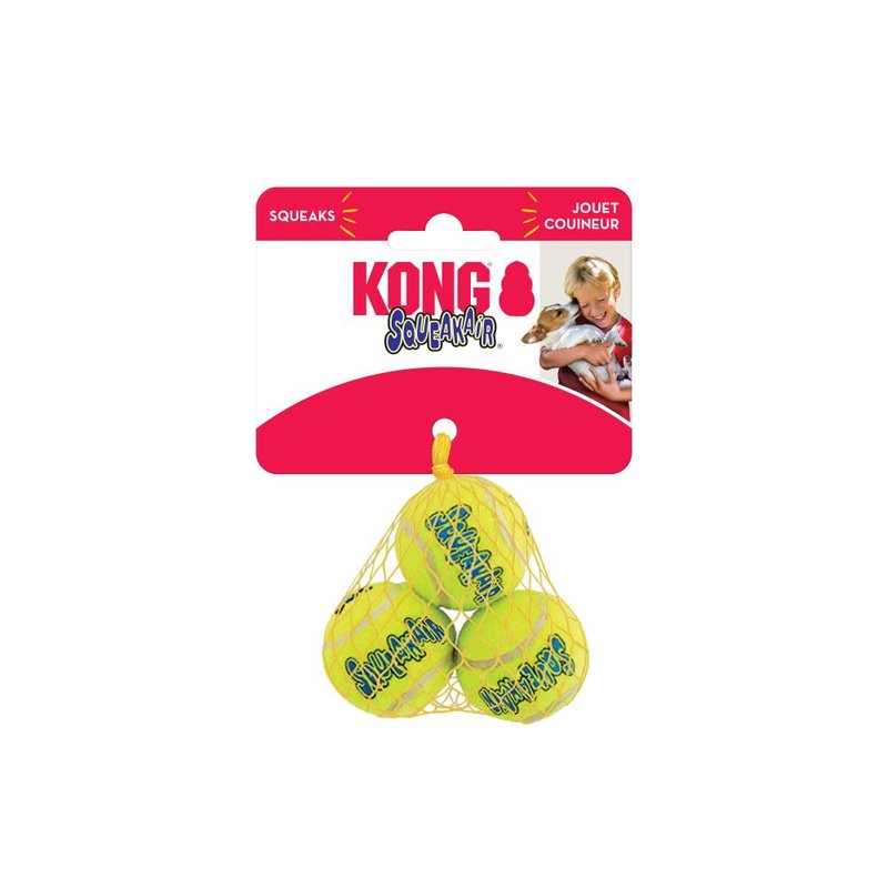 KONG Squeakair Balls Ø4,5 cm (3 Stück/Netz) von KONG