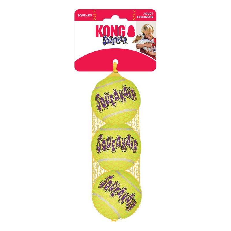 KONG Squeakair Balls Ø 6 cm (3 Stück/Netz) von KONG