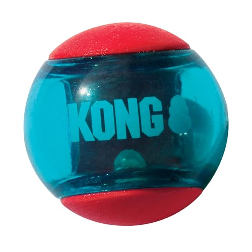 Kong Squeezz Action Ball Red for Small Dogs von KONG