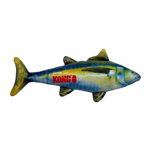 KONG Wild Shield Hundespielzeug in Fischform für mittelgroße Rassen (Tuna) von KONG