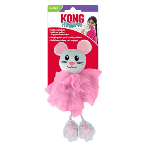 Kong Flingaroo Tutu Kattenspeelgoed Assorti-18X9.5X4 CM von KONG