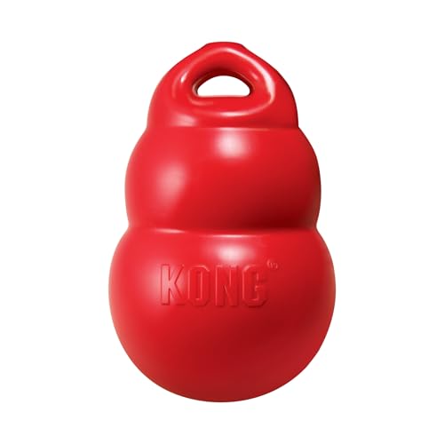 KONG Bounzer Hundespielzeug - Weich und Flexibel - Klassisches KONG Design - Medium - Rot von KONG