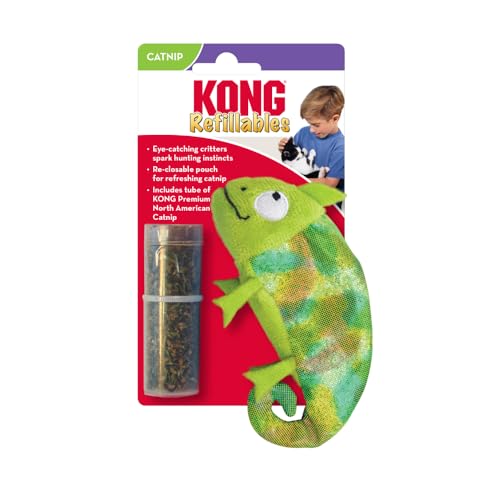 Kong Kameleon Met Catnip Hervulbaar-6.5X11.5X2.5 CM von KONG