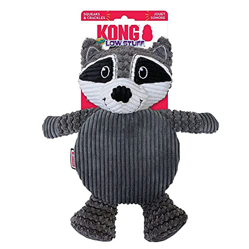 KONG - Low Stuff Crackle Tummiez Raccoon Lg - (KONGLWR13E) von KONG