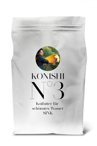 KONISHI Nr 3 Sink Neu Koifutter Fischfutter (1 x 5 kg) von KONISHI