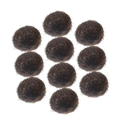 KONTONTY 10 Stück Simulierte Vogelnestdekoration Vogelnest zum Basteln klein Fälschung dekoriert Ornamente künstliches Nestdekor künstliche nestverzierung DIY-Nest Rattan KONTONTY 10 Stück Simulierte Vogelnestdekoration Vogelnest zum Basteln klein Fälschung dekoriert Ornamente künstliches Nestdekor künstliche nestverzierung DIY-Nest Rattan von KONTONTY