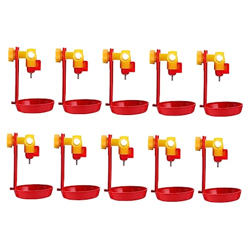 KONTONTY Praktische Huhn Trinkbrunnen 10PCS Huhn Wasser Dispenser Set von KONTONTY