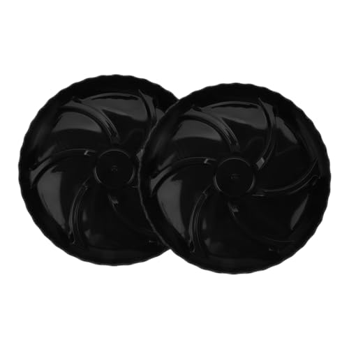 KONTONTY 2st Blumentopf Tablett Pflanzenhalter Tablett Runde Wasserschale Untersetzer Für Gartenpflanzen Pflanzenwasserschale Pflanzschale Topfschalen Für Pflanzen Pp Black von KONTONTY