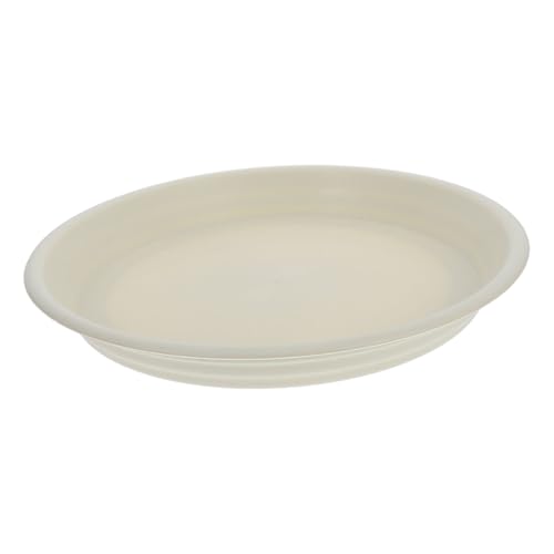 KONTONTY Blumentopf Tablett Outdoor-pflanzenuntersetzer Runde Wasserschale Terrakotta-pflanzenschale Wasserschalen Für Blumentöpfe Pflanzenteller Pflanzer Wasserschale Blumenkasten Pp Beige von KONTONTY