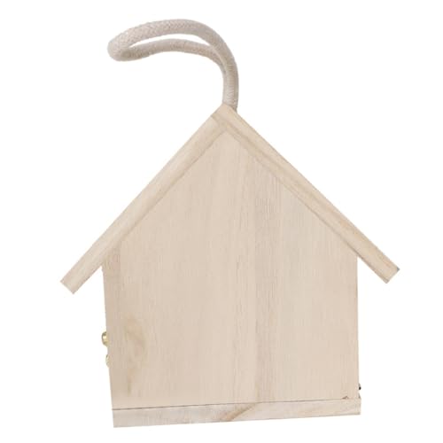 KONTONTY Holzbauset Großes Vogelhaus Hängendes Nest Massivem Ideal Für Singvögel Nistkasten Für Garten Witterungsbeständig Und Langlebig Perfekter Schlafplatz Für Vögel von KONTONTY