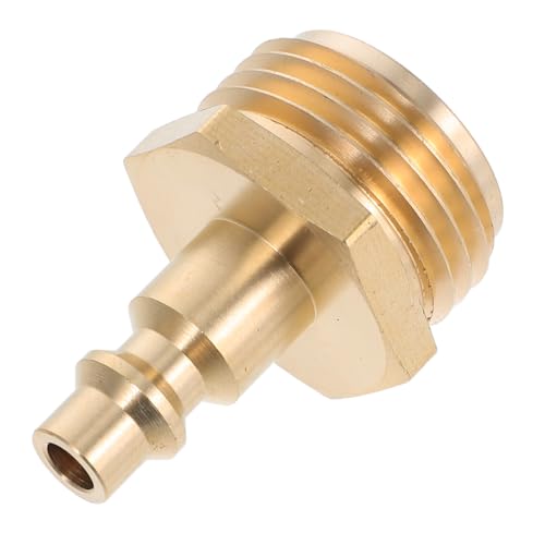 KONTONTY Kupfer 3/4 Gartenschlauchgewinde An Luftkompressor Adapter Schnellkupplungsstecker Adapter Für Die Überwinterung Von Wohnmobilen Und Sprinkleranlagen Golden von KONTONTY