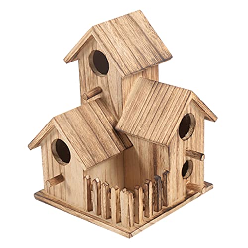 KONTONTY großes Vogelnest Miniatur-Vogelnest Vogelversteck Vogelspielzeug für Kinder Vogelhaus für den Innenbereich Vogelhaus für Papageien Vögel Zubehör Vogelnest aus Holz Bambus von KONTONTY