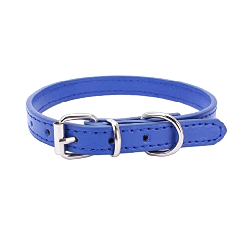 KOOBS Hundegeschirr 5 Ppc Legierung Schnallen Hundekragen Katzenkragen Größe Verstellbarer Kleiner Und Mittelgroßer Hundepapierkragen Hundeversorgung-Dark Blue,37 1.3Cm von KOOBS