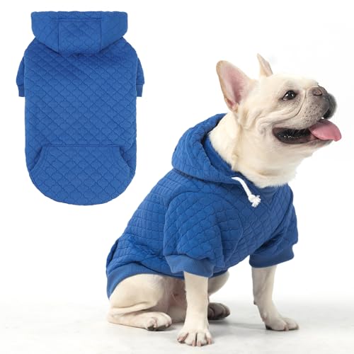 KOOLTAIL Hunde-Kapuzenpullover mit Hut und Tasche für kleine, mittelgroße und große Hunde, warmer, weicher Hundemantel für kaltes Wetter, Kleeblatt-Laminierte Baumwolle, Kapuzen-Sweatshirt, Outfit für von KOOLTAIL