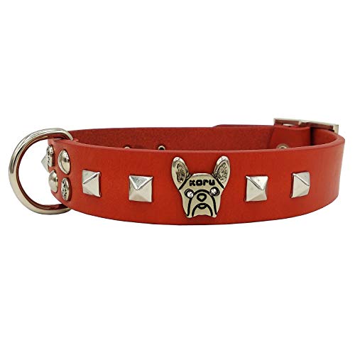 KORU VINTAGE 11A Hundehalsband Modell Cooper, L, Rot von KORU VINTAGE