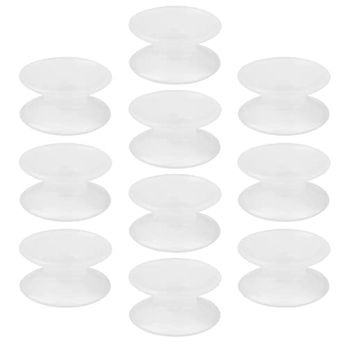 KOSDFOGE 10pcs Silicone Double Sided Suction Cups Glass Fish Tank Aquarium Flexible Ultra Strong Suction von KOSDFOGE