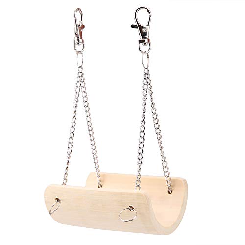 KOSDFOGE Small Animals Hamster Wood Swing Pet Hanging Toy Cage Toys for Climbing Play and Security von KOSDFOGE