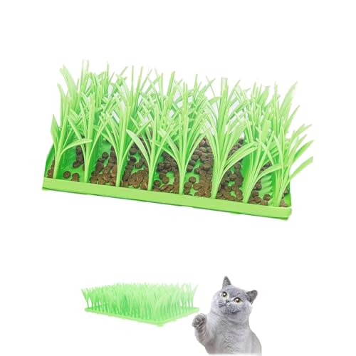 Silikon Grasmatte, Reinigung Interaktiver Matten, SilikonfüTterungsmatten FüR Katzen, Verwendet FüR Langsame FüTterung, Antirutschmatten, HaustierfüTterung von KPPFHBLI