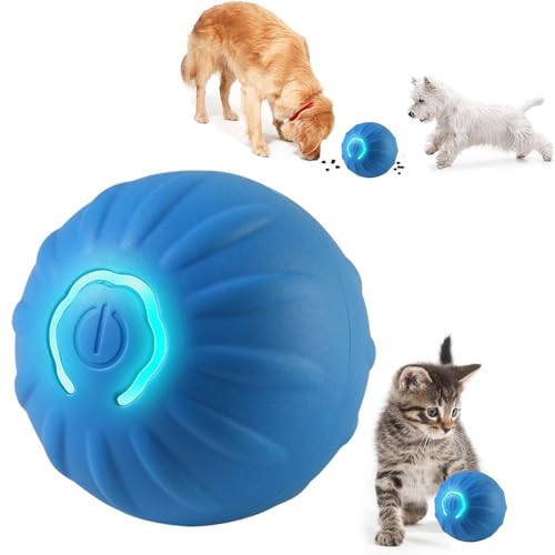 KQLHLHDYZ Interaktives Katzenspielzeug Ball Katzenspielzeug für Indoor Katzen Erwachsene Katzenspielzeug Smart Cat Ball Spielzeug für Katzen Bewegungsmelder Smart Pet Ball von KQLHLHDYZ