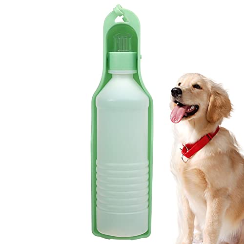 KRAISS Hundewasserflasche,Hundewasserspender | Tragbarer Trinknapf für Haustiere im Freien, auslaufsicheres Hunde-Auslaufzubehör für Wandern, Camping, Reisen, Katze, kleine Haustiere von KRAISS