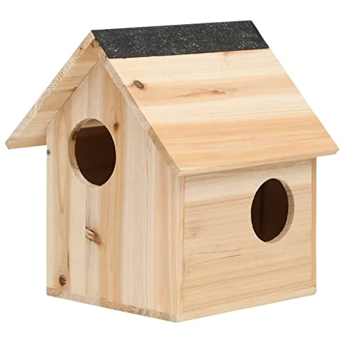 Kleintierkäfig Komfort, Eichhörnchenhaus Tanne Massivholz 26x25x29 cm All-in-One-Kaninchenstall + Zusätzliche Sicherheit + Gute Belüftung für Haustiere Welpen, Kätzchen, Kaninchen, Igel, Hamster von KRHINO