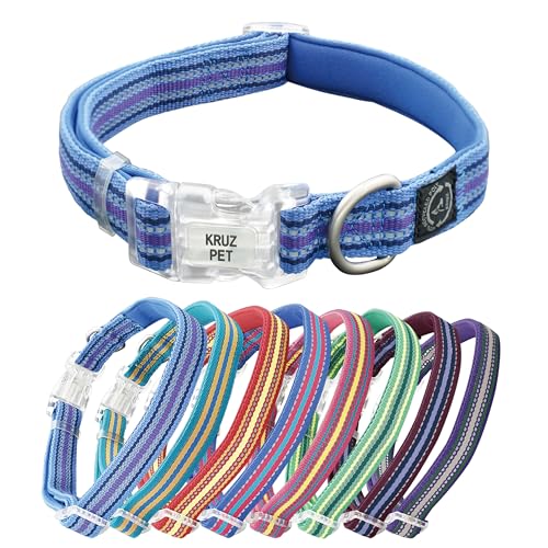 KRUZ PET Reflektierendes, ultraweiches Neopren-gepolstertes Halsband von KRUZ PET