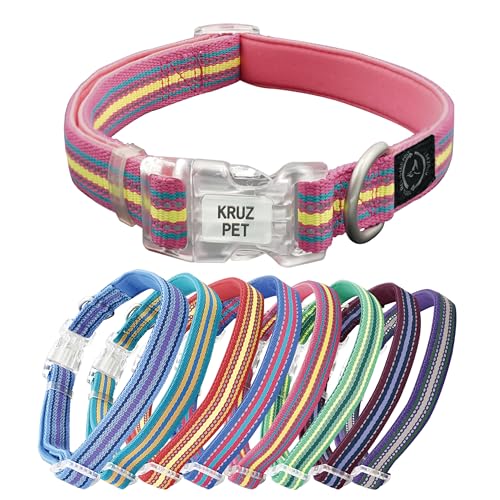 KRUZ PET Reflektierendes, ultraweiches Neopren-gepolstertes Halsband von KRUZ PET