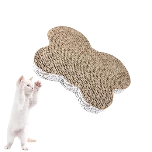 KSHSAA Cat Scratch Pad | Cat Board Toy Scratching Pad - Wiederverwendbare Karton Cat Scratch Pad Interaktives Trainingsspielzeug für Kleine Mittlere Katzen von KSHSAA