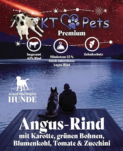 KT-Pets-Angus-Rind-Premium-Hundefutter-Trockenfutter für alle Hunderassen (2 KG (1er-Pack)) von KT-Pets