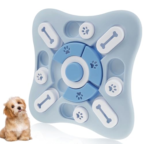 KTCINA Hundespielzeug Intelligenz Dog Toy Intelligence Hundespielzeug Katzenspielzeug Intelligenz Hunde Puzzle Spielzeug Dog Puzzle Toy Für Iq-Training Für Geistige Stimulation (Blau) von KTCINA