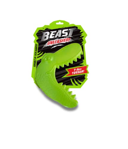 Beast Unleashed T-Rex Tosser Hundespielzeug Boomerang Premium Gummi von KTR Group