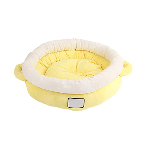 Bequemes beruhigendes Hundebett, rund, rutschfest, wärmend, für kleine Hunde, Katzen, Haustier-Sofa, Kissen, waschbar, Plüsch-Donut-Kuscheltier von KUCOCOSNEH