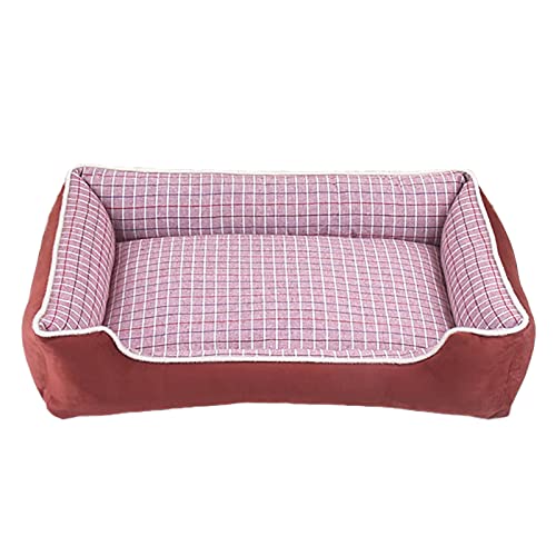 Bett für Katzen und Hunde, bequem, beruhigend, rutschfeste Unterseite, Haustier-Sofa, kleine Hundebetten Kissen, waschbar, weiches Welpen-Sofa von KUCOCOSNEH