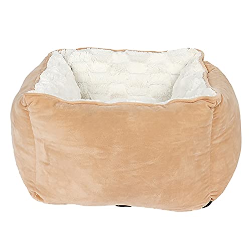 Haustier-Sofa mit rutschfester Unterseite, für Katzen und Hunde, bequem, beruhigendes Hundebett, waschbar, flauschig, wärmendes Katzenkissen von KUCOCOSNEH