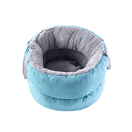 Haustierbett für Hunde, warm, weich, bequem, Katzenbett für mittelgroße Katzen, rutschfeste Unterseite, Donut-Kuscheltier, rundes Sofabett von KUCOCOSNEH