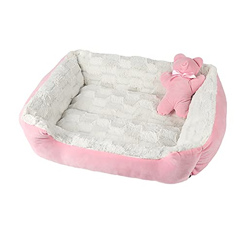 Super weiches Hundebett für Katzen, bequem, beruhigend, wärmend, rutschfeste Unterseite, Katzenkissen, Haustier-Sofa, Schlafhütte von KUCOCOSNEH