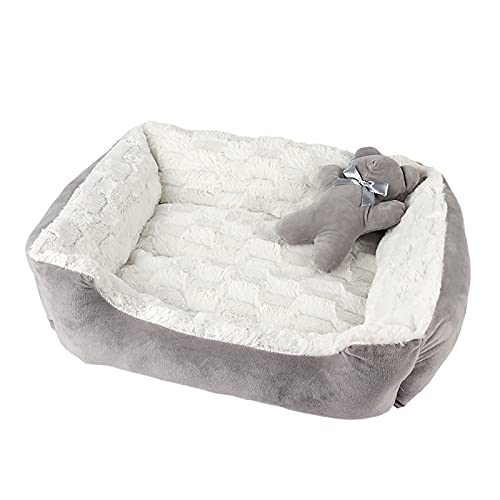 Super weiches Hundebett für Katzen, bequem, beruhigend, wärmend, rutschfeste Unterseite, Katzenkissen, Haustier-Sofa, Schlafhütte von KUCOCOSNEH