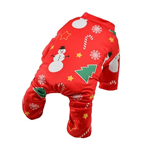 Weihnachten Hund Overall Haustier Pyjamas Kleidung Hund Weihnachtsmann/Schneemann Welpen Strampler Body Welpen Shirt Hundebekleidung Stil von KUGRRFRC