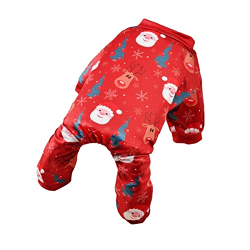 Weihnachten Hund Overall Haustier Pyjamas Kleidung Hund Weihnachtsmann/Schneemann Welpen Strampler Body Welpen Shirt Hundebekleidung Stil von KUGRRFRC