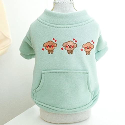 Winter Haustier Hund Kleidung Cartoon Welpen Gedruckt Haustier Hoodies Pullover Für Chihuahua Sweatshirt Welpen Katze Kleidung Haustiere Outfit von KUGRRFRC