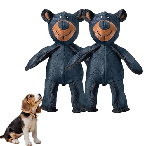 KUICEO Crystola Indestructible Bear, Unbreakable Bear Dog Unbreakable Teddy, Indestructible Bear Dog Teddy Toy, Unbreaka Bear, Dura Bear Indestructible Dog Toy for Dogs (2PCS) von KUICEO