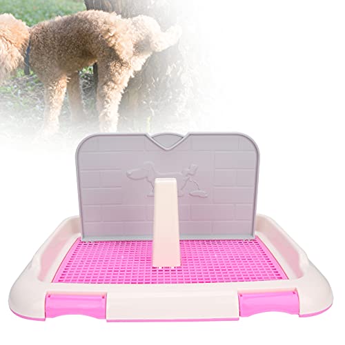 KUIDAMOS Hundetoilette für den Innenbereich, Hundetrainingstablett mit Wand, Kunststoff-Toilettenunterlage für Hundetraining, Leicht zu Reinigen für Kleine Hunde, 46,4 X 35,4 X 23,6 cm von KUIDAMOS