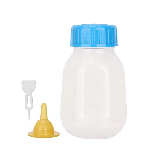 KUIDAMOS 120ml tragbare Silikon transparente haltbare Fütterungsflasche Dog Cat Puppy Milchfütterungsflasche für Kitten Puppy Small Pet Feeding Tool von KUIDAMOS