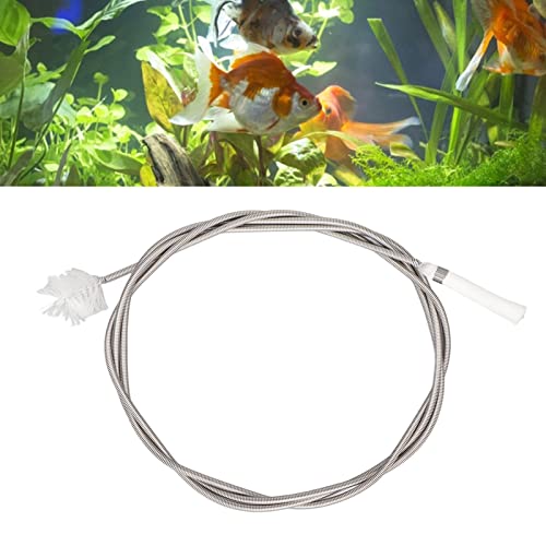 KUIDAMOS Flexible Doppelseitige Rohrreinigungsbürste, Flexible Federbürste für Wasserrohre Edelstahl-Aquarium-Reinigungsbürste für Aquarien, Praktisch und Bequem (L 47,24 Zoll Durchmesser) von KUIDAMOS