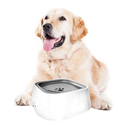 Pet Water Bowl - Automatische Anti-Spill-Hundenapffahrzeug mit schwimmender Schüssel Langsamer Zustand für Hunde/Katzen von KUIDAMOS