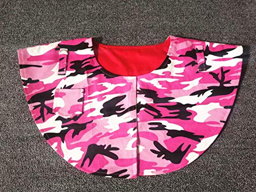 Kuso Parrot Anti-Kratzer Schulterschutz Hängendes Vogel-Fußkettchen Spielzeug Multifunktional Haustier Pad Windel Schal für Small Medium (M, Rosa Anti-Kratzer Schulterschutz) von KUSO